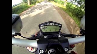 Ducati Streetfighter 848 Acceleration 0200kmh [upl. by Bull]