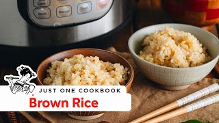 How to Make Brown Rice in the Instant Pot Recipe 美味しい玄米の炊き方圧力鍋 レシピ [upl. by Eirrok799]