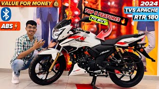 Top 5 Features to Buy TVS Apache RTR 180 2V  TVS Apache RTR 180 Details  Price Features and Specs [upl. by Gusella]