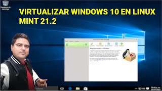 Virtualizar Windows 10 en Linux Mint 21 [upl. by Parthinia]