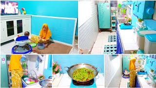 daily vlog☘️MASAK 3 MENU SEDERHANASIAPKAN BAHAN MASAKANBERSIH BERSIH DAPURVLOG IRT DESA [upl. by Saunderson]