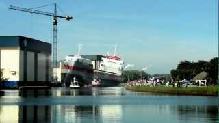 Launch mv Vlieborg [upl. by Nibbs]