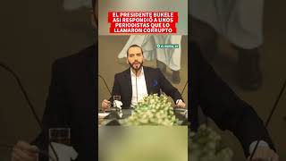 ultimahora El Presidente Bukele se molesta y así le acaba de responder a unos periodistas 🚨 [upl. by Billi]