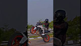 Duke 390 and r15 v3 wheelie travels shorts ktm390race duke390 viralbiker travelvlog [upl. by Amye]