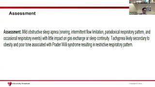 202449  CWRU SMGR Dr Moshe Prero  SleepDisorders in Prader Willi Syndrome [upl. by Durtschi]