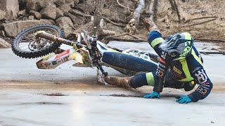 Bassella Race 1 2022  Slippery Mud Party vs 1000 Enduro Riders  Crash amp Show by Jaume Soler [upl. by Yelssew]