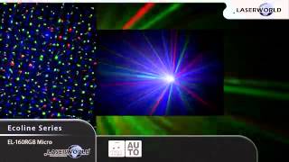 Laserworld EL160 RGB Micro Red  Green  Blue Cluster Laser [upl. by Teirrah831]