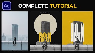 Mix Photos with Typography Animation in After Effects [upl. by Lezned]