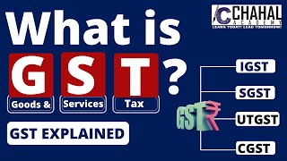 GST  Goods and Services Tax  Types of GST  IGST SGST CGST UTGST in hindi  UPSC chahalacademy [upl. by Ycinuq]