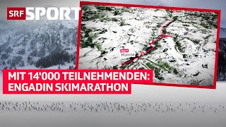 Der 53 Engadin Skimarathon Ein Klassiker über 42 km – Zeitreise amp Visualisiert [upl. by Mandi]