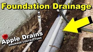 Foundation Drain Sump Pump Seal Foiundaion Wall DIY Apple Drains [upl. by Briano]