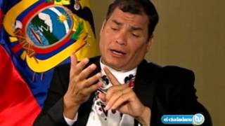 entrevista del Sr presidente Rafael Correa con Augusto Álvarez ATVLima [upl. by Nutter]