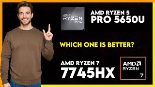 AMD Ryzen 5 Pro 5650U vs AMD Ryzen 7 7745HX Comparison [upl. by Rahmann232]