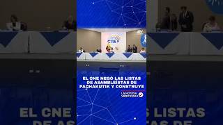 El CNE negó las listas de asambleístas de Pachakutik y Construye  La Noticia Verificada ✅️ [upl. by Earley]