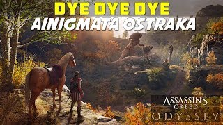 Dye Dye Dye  Achaia  Ainigmata Ostraka Puzzle Location and Solution  AC ODYSSEY [upl. by Einnoj413]