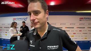 Stoffel Vandoorne London EPrix Saturday interview [upl. by Feltie]