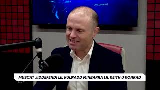 Joseph Muscat jiddefendi lil kulħadd minbarra lil Keith u Konrad [upl. by Nywled]