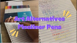 Art Alternatives Fineline Pens 🖊️ ASMR  Stationary Review  Ep 2 [upl. by Earle204]