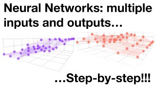 Neural Networks Pt 4 Multiple Inputs and Outputs [upl. by Eldnek]