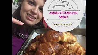 Cornetti sfogliati facili  Anche Bimby  Croissant Come quelli del bar [upl. by Hornstein537]