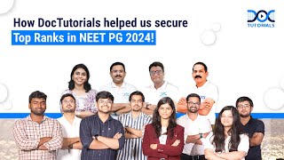 NEET PG 2024 Top Rankers Share Their Success Stories and Exam Strategies  DocTutorials [upl. by Nylicaj985]