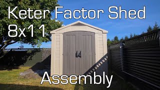 Keter Factor Shed 8x11 Assembly [upl. by Ilojna830]