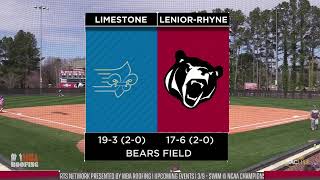 LenoirRhyne Softball vs Limestone Game 1  382022 [upl. by Swartz646]