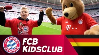 NachwuchsReporter Lewin im Einsatz  FCB KidsClub [upl. by Eremahs]