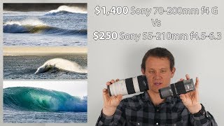 Sony 70 200 f4 G Vs Sony 55210mm for surf photography [upl. by Ayle]