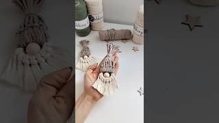 Karácsonyi Makramé manók készültek  macrame christmas Gnome idea macrametutorial [upl. by Brigida]