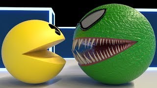 Pacman Vs Green Pacman Spider Remake [upl. by Colwen]