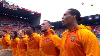 Netherlands vs Italy National Anthem  UEFA Nations League 202223 ThirdPlace [upl. by Byrd]