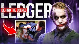 Behind the Scenes PhotosFootage Heath Ledgers Joker in quotThe Dark Knightquot [upl. by Charo180]