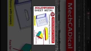 Lancing Operations Lancing Features amp Lancing Tool Design In SolidWorks Sheet Metal [upl. by Yrocaj]