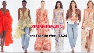 Zimmermann Spring 2024 Show  Paris Fashion Week [upl. by Garvin831]