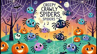 Creepy Crawly Spiders  Halloween Song [upl. by Paucker]