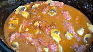 CREAMY BEEF  Slow Cooker Recipe [upl. by Meares661]