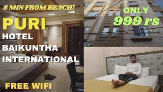 Hotel Baikuntha International  Puri Hotel Near Swargadwar Beach  Hotel Near Puri Beach [upl. by Zachar]