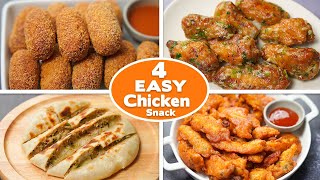 4 Easy Chicken Snacks Recipes  Instant Chicken Snacks Recipes  Easy Chicken Snacks Recipes [upl. by Nellda835]