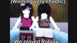 Me and Misty Played Roblox Very chaotic also the game is Hungry Mouse [upl. by Burne]