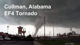 Amazing upclose view of April 27 2011 Cullman Alabama F4 Tornado [upl. by Vershen]