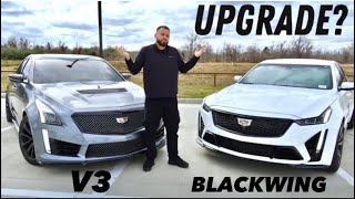 Which Cadillac CTSV is better the CTSV3 or the CT5V Blackwing [upl. by Otter]