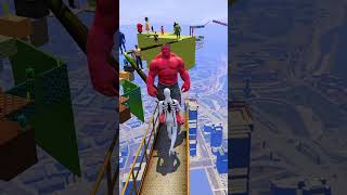 GTA 5 Epic Water Ragdolls  Spider Man Vs Hulk Jumps  Fails ep Live 7 shorts [upl. by Page]