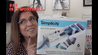 Simplicity Bias Tape Maker REVIEW  Is it worth it [upl. by Ynolem]