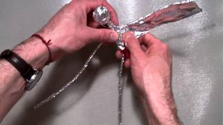 Wrapping aluminum foil around the head and torso part 56MOV [upl. by Lothar]