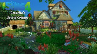 CORDELIAS SECRET COTTAGE 🏡🌷 Cottage Living  The Sims 4 Speed Build [upl. by Mclaughlin]