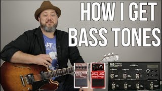 How I Get Bass Tones With a Guitar  Gear Thursday [upl. by Ynnaj]