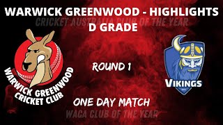 2425 R1  Warwick Greenwood vs Sorrento Duncraig  D Grade  Match Highlights [upl. by Leerzej]