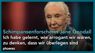 phoenix persönlich Verhaltensforscherin Jane Goodall zu Gast bei Theo Koll [upl. by Philps]