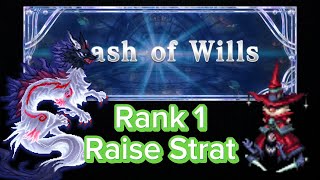 FFBE  Clash of Wills Inugami  Rank 1 Clear Raise Strat [upl. by Enilegnave]